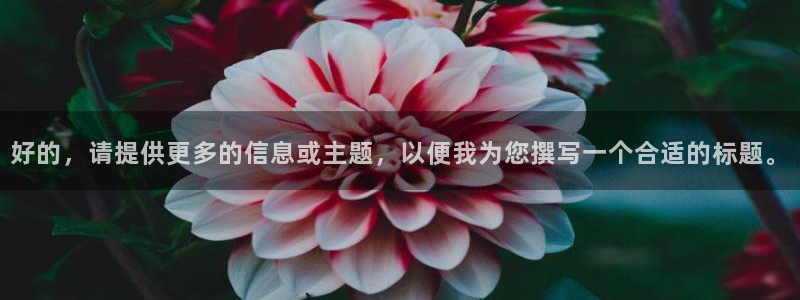 开丰娱乐168：好的，请提供更多的信息或主题，以便我为您撰写一个合适的标题。